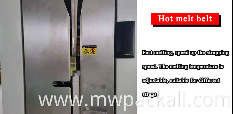 fully automatic pallet strapping machine vertical side pallet roller conveyor with turntable